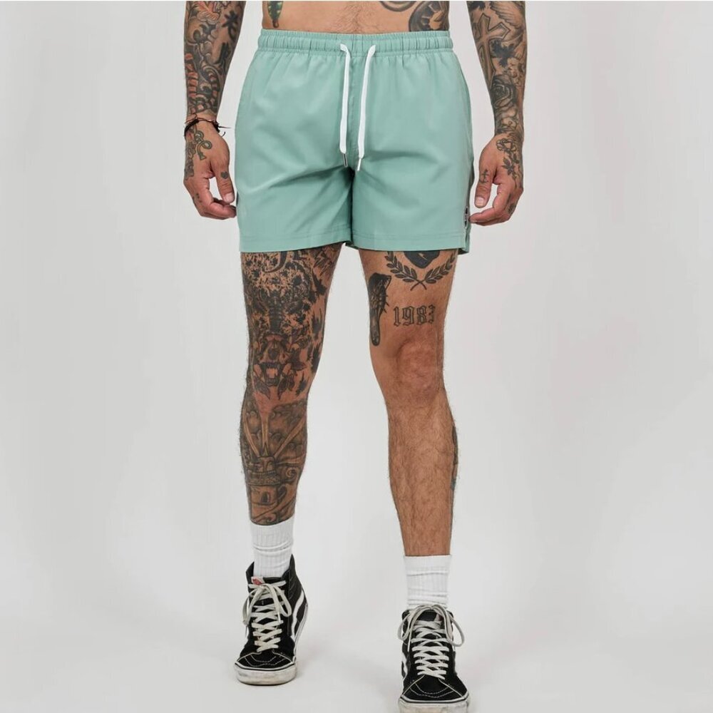 COVE USA Recycled Stretch Shorts 4" Inseam Size 30 Green